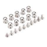 dophee 10Pcs Sliver Zinc Alloy 0.28x0.39 Mini Handles for Door Cabinet Cupboard Dresser Closet Chest Drawer Bin Jewelry Box Wood