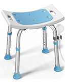 HOMLAND Shower Chair for Inside Shower, FSA/HSA Eligible 400 lbs Adjustable Shower Stool with Suction Feet, Shower Seat for Insi