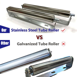 1.5 Diameter Roller and Bracket Set - 13.8 Long for Transporting Such as Foating Fishing Boats, Kayaks, Rafts and so on - Pa