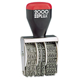 COSCO 2000PLUS Traditional Date Stamp, Six Years, 1.38 X 0.19