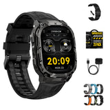 CARBINOX Vortex Smartwatch (Answer/Make Calls), Military-Grade Rugged Fitness Tracker, IP69K Waterproof, Sport Design for Active
