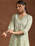 Libas Women'S Cotton Printed Regular Kurta (290550H Green