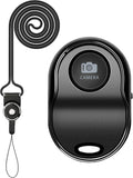 [Upgraded] Bluetooth 5.0 Remote Shutter for iPhone & Android Camera Wireless Remote Control Selfie Button for iPad iPod Tablet, 
