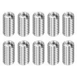 HARFINGTON 10pcs Thread Repair Inserts M6 x 1 Male to M3 x 0.5 Female Thread 12mm Long Stainless Steel Reducing Nuts Metric Self