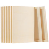 Aodaer 8 Pack Wood Panels 8 x 12 Inch Wooden Panels Canvas Unfinished Craft Wood Boards Panels for Art Crafts Acrylic and Oil Pa