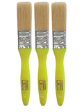 Crex S6 1 Inch (25Mm) Flat Paint Brush For Wall Painting, Oil Painting, Canvas Painting, Enamel Painting (Pack Of 3) (White)