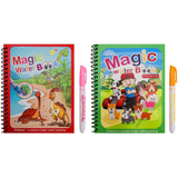 Reusable Magic Water Painting Book & Magic Pen I Magic Water Colouring Book I Magic Water Drawing Book I Magic Color Book for Ki