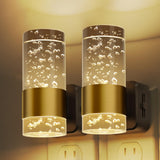 L LOHAS LED Night Lights Plug into Wall, 2 Pack Acrylic Night Light,Dimmable Nightlight with 0-100 LM Adjustable Brightness, 300