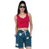 Trylo Cotton Fabric Relaxed Fit Printed Shorts-8049-Xl,Printed,,B0D8KKDTNN