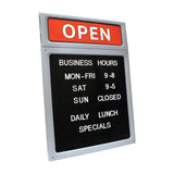COSCO Custom Message Sign with Letters, Numbers and Characters, 15.6 x 20.9, (098221)