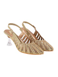 Shoetopia Girls Bantu-455 Golden Heeled Sandal - 4 Uk (Girls-Bantu-455-Golden),Golden,4,B0CQK4JD9F