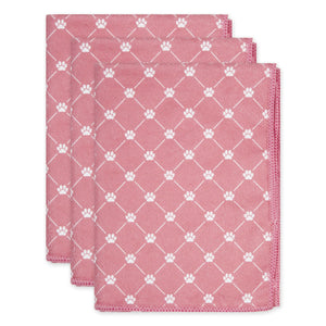 Bone Dry Pet Grooming Towel Collection Absorbent Microfiber X-Large, 41X23.5, Trellis Hunter Green