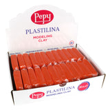 Pepy Plastilina Reusable and Non-Drying Modeling Clay; Set of 24 Bars, 1.4 Ounce Each, Perfect for Arts and Crafts Projects, Ora