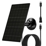 FUTUREZEN 6W Solar Panel for Security Camera Outdoor, 5V USB/USB-C Solar Charger Compatible with Rechargeable Battery Cameras, I