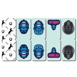 woopme Set of 5 Gorilla Magnetic Bookmark for Book Lovers Readers Students Gift Magnetic Page Clips Folding