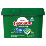 Cascade Complete Dishwasher Pods, ActionPacs Dishwasher Detergent, Fresh Scent, 43 Count