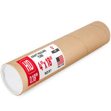 Paclord 4 x 18 Heavy-Duty Reinforced Cardboard Mailing Tube, Pack of 1 Tube with 2 Caps - Secure USPS Approved - Great for Shipp