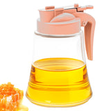DODAMOUR 12 Oz Syrup Dispenser, No-Drip Pourers for Maple Syrup, Oil Dispenser Bottle with Non-Slip Handle, Honey Jar & Sirop Co