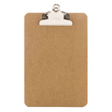 BAZIC Memo Size Hardboard Clipboard w/ Sturdy Spring Clip