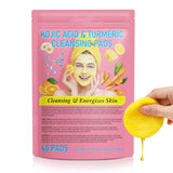 Turmeric & Kojic Acid Cleansing Pads - 40PCS Facial Cleansing Pads