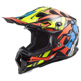 LS2 Helmets MX-Off Road Subverter Evo Helmet (Rascal Gloss Black Fluo Orange - 2X-Large)