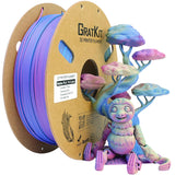 GratKit Matte Tri Color PLA Light Rose Red Blue Green, 1KG/ Roll, Iris Sapphire Light Color