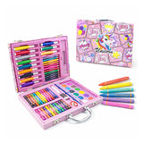 WISHKEY 67 Pieces Art Set for Kids with Unicorn Theme Case, Art and Craft Supplies Kit for Drawing and Painting with Sketch Pen,