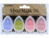 Tsukineko, VersaMagic, Dew Drop Ink Pad, 4 pack, Flower Pot