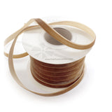 3/8 Velvet Ribbon - Narrow Single-Sided Craft Trim for Hair Bows, Sewing & Gift Wrapping - (Camel, 25 Yards)