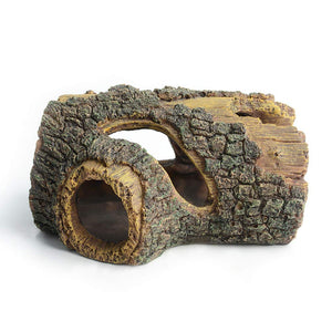Hygger Betta Log Resin Hollow Tree Trunk Ornament, Betta Fish Accessories, Aquarium Decorations Wood House Small And Medium Fish