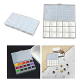 Secret Desire Watercolor Palette 15 Holes Portable for Acrylic Paints Oil Painting Gouache Clear