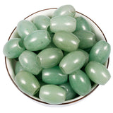 Nupuyai Pack of 30 Barrel Large Hole Beads for Jewelry Making, Polished Rondelle Stone Macrame Beads fit Charms Bracelet, Green 