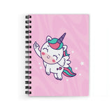 Plan To Gift Unicorn Flying Spiral Wiro Unruled Blank Pages Notebook Diary Journal Drawing Book SizeA5(6X9 Inches) (Unicorn Fly