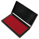 COSCO 030257 Microgel Stamp Pad for 2000 PLUS, 3 1/8 x 6 1/6, Red