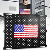 Gisafai 24 Adjustable Rv Screen Door Protector, Aluminum Grille Guard for Dogs, Fits 22-31.5 Wide Camper Doors, Rv Entry Screen 