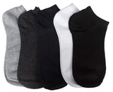 Pursue Fashion Premium Cotton Solid Ankle Socks For Men And Women Free Size, Solid Unisex Ankle Length Socks, Pack Of 5 (Multi