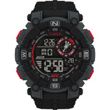 Timex Ufc Redemption Digital Watch For Man With Black Round Dial & Black Resin Bracelet Band Water Resistant Men'S Wrist Watches