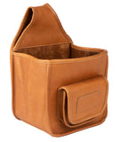 Wild Hare Shooting Gear Peregrine, Wild Hare Leather Divided Pouch, Dusk (Saddle Tan), 12.5 x 8.25 x 6.25, WH520LDK