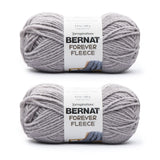 Bernat Forever Fleece Winter Waves Yarn - 2 Pack of 280g/9.9oz - Polyester - 6 Super Bulky - 194 Yards - Knitting/Crochet