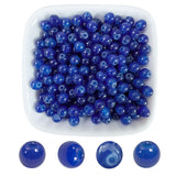 AEVORA 6mm Round Glass Beads for Jewelry Making, 900Pcs Glass Seed Beads for Bracelets, DIY Crafts (Navy Blue)