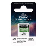 PHOENIX Professional Watercolor Paint - Single Watercolor Half Pan - Chromium Oxide Green 520