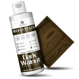 Dark Walnut Wood Stain, 8.5oz Water Based Wood Stain, Matte Wooden Fast Drying Curing for Indoor & Outdoor Wooden Furniture, Doo
