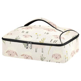 SyXIOP Insulated Casserole Carrier Bag Childish Animal Sheep Ash Floral
