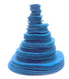 Playfully Ever After Blue Craft Felt Circles (Mixed Size Pack 56pc)