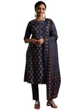Libas Women'S Pure Cotton Kurta Set (366100R