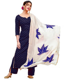 Gosriki Women'S Cotton Blend Floral Printed Straight Kurta With Palazzos & With Dupatta (Rayon-Blue-18_Xxl-Gs_Blue_Xx-Large),Blue,2,B0BMVXTDXD