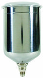 Tekna 702576 900cc Gravity Feed Aluminum Cup with Plastic Push-On Lid