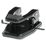Martin Yale MP250 Master 2Hole Paper Punch, Black, 9/32 Hole Diameter, Punches Up To 40 Sheets, Adjustable Paper Guide, Lockd