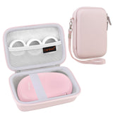 Canboc Label Maker Case for Mini Label Maker SUPVAN E10 Label Maker Machine, Mesh Bag fits Tape and USB Cable, Pink