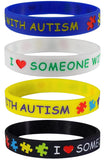 Max Petals I Love Someone with Autism Silicone Wristbands (4 Pack)